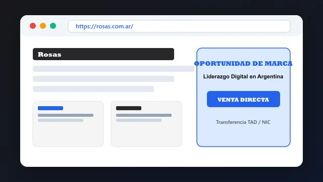 Modelo de aplicación comercial y proyectos digitales para rosas.com.ar